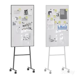 Lintex One Whiteboards With A Black Or White Stand